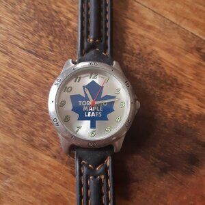 Vintage Toronto Maple Leafs Ladies Analog Watch by Game Time - Works!